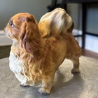 Lefton Vintage Large Standing Pekingese Dog Figurine Japan 5  Tall 6  Long H7328