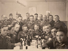 Wwii German Photo Soldiers Drinking   Toasting W Leaders Pic Wehrmacht Gathering