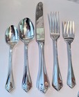 Wm A Rogers Oneida Heavy King Arthur Pattern 22 Pc Silverplate Flatware Set