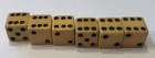 Three Pair Butterscotch Bakelite 5 8    Vintage Dice  tested 