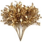 Artificial Gold Plants For Gold Leaves- 2 Pcs   Gold Gypsophila- 2 Pcs