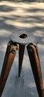 Vintage Wood Tripod Rustic Industrial Transit Survey Light Decor 57 