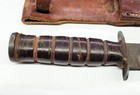 Wwii Ww2 Post Mark-2 Mk2 Us Utica Cut Co  Ka-bar Fighting Knife W leather Sheath