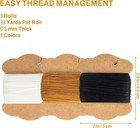Upholstery Repair Kit  Bonded Round Waxed Thread Set With Heavy Duty Sewing