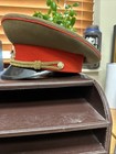 Vtg Original Russian Soviet Officers Peak Visor Cap Hat Size 57