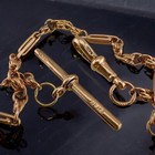 Remarkable Antique 9 Karat Rose Gold Watch Fob Chain 8 5  10 7g