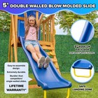 Wooden Swing Set Outdoor Slide Kids Backyard Playground Playset Playhouse Aframe
