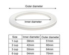 Replacement Gasket Seal For Coffee Espresso Moka Stove Pot Top Silicone Rubber