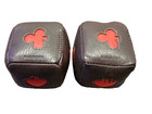 Rare Coach Card Dice Leather Paperweights  spades hearts clubs diamonds 