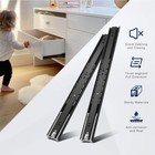 5 Pairs 22 Inch Soft Close Drawer Slides  100lb