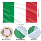 Ahfulife Italy Flag 3x5 Ft  Large Italian National Flag For Outside - Double    