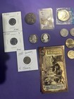 Mixed Coin Lot  Gold  Silver  Proof Coins  And More 