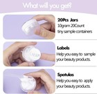10 Gram 20 Count Sample Containers  Small Plastic Containers With Lids  Empty   