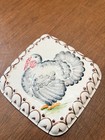 2pc Ceramic Jello Mold Set Turkey   Goose Animal Pattern 2 1 2 Qt Antique