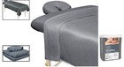 3-piece Hypoallergenic Massage Sheets - Ultra-light Microfiber For Relaxation