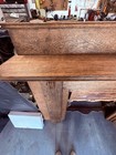 Antique Quarter Sawn Oak Fireplace Mantel Surround  Brown Wood 61x51x12 