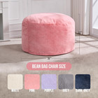 3ft Bean Bag Chairs For Adults Large Beanbag Chair With Plush Faux Fur Cover Big