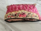 Vintage Child Hat Asian Pink Peony Bird Flowers Fine Embroidery