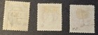 Argentina Scott  38-39-40 Gj  54-55-56 - 2c  8c  25c - Used - Vf - 1877-80