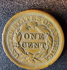 1851 Braided Hair Liberty Head Large Cent Coin