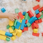 Melissa   Doug Wooden Building Blocks Set 100 Blocks In 4 Colors And 9 Shapes