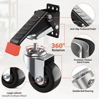 Workbench Casters Kit 920 Lbs Retractable Casters Heavy Duty Bench Caster Wheels