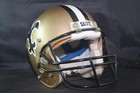 Vtg 1988 New Orleans Saints Game Used Worn Schutt Air Power  87 Football Helmet