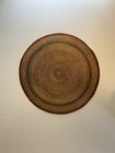 Vintage Flat Tight Weave Basket Makenge Large 22 Inches 