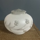 Vintage Frosted Vines   Berries Art Deco Ceiling Light Shade Globe 3-1 8    Fitter