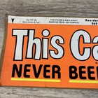 Vintage New Old Stock Bumper Sticker Neon Funny  this Car Has Pot Luck   1974
