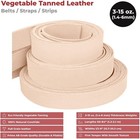 Elw Leather Blank Belt - 8-9 To 13-15 Oz Thickness Cowhide Vegetable Tanned