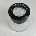 Vintage Agfa Lupe Loupe 8x Glass Magnifier With Box
