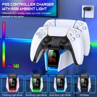For Sony Ps5 slim pro Controller Fast Charging Dock Stand Dual Charger Station