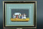 Rare Antique Painting India Company School Mica 19th Century Burial Offering N  4