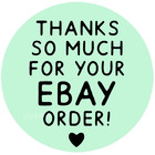 Thank You Ebay Order Stickers     Round Labels For Packaging 2inch