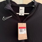 Nike Dri-fit Drill Top 1 4 Zip Soccer Black White Long Sleeve Kids Large New