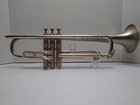      1924 C  G  Conn Trumpet  Case  Accessories Satin Silver Gold Bell -  22b      