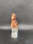 Vintage Porcelain Brown Horse Figurine Black Mane On Base 4 Inch Tall Japan
