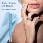 Connoisseurs Diamond Dazzle Stik With Diamond Dazzle Cloth  Jewelry Cleaning Set