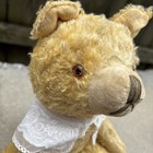 Antique Teddy Bear Mohair Glass Eyes Straw Stuffed 1920   s Jobi   Musical 11   