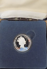 1996 Cook Islands  10 Silver Proof Colorized Bald Eagle Mountains Olympic Park