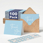 Thank You Cards Bulk Pack 4x6 Inch Blank Cards Set With Envelopes And Stickers