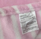 Sl Home Fashions Pink White Stripe Baby Blanket Soft Fleece Rn 119741 Girl