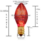 C-7 Orange Clear Steady Bulbs - Brand New 2 Boxes Of 25 C7 Amber Steady Bulbs