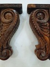 Solid Wood Corbels Wall Bracket Pair  2 Pcs  Door Entrance Wall Decor Wall Gift