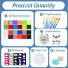 Face Painting Kit For Kids Party22 Colors Face Paint Kit Includes Paint Tray