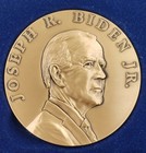The 2021 Official Bronze Joe Biden Inaugural Medal With Presentation Box   Stand
