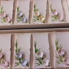 Set Of 12 Vintage La Fleur  Porcelain Name Place Settings Flowers No  204  Japan