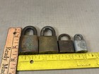 Lot Of 4 Vintage Corbin Padlocks Locks No Key Ford Us Military Old Used Usa