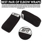 Bfit Elbow Wraps Weightlifting Support Powerlifting Gym Compression Brace Sleeve